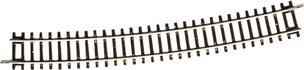 Roco Line zakrivljena tračnica R10 s drvenim pragovima