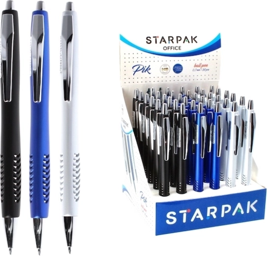 Izvlačna kemijska olovka za školu i ured, 0,7 mm (3 boje) - 1 komad