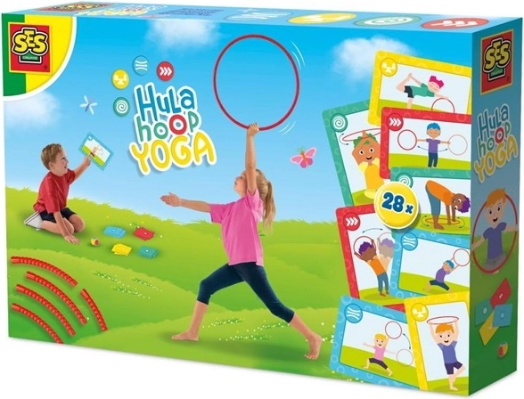 SES hula hoop za jogu s kartama i kockom