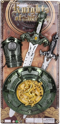 Viteški set sa srednjovjekovnim mačem