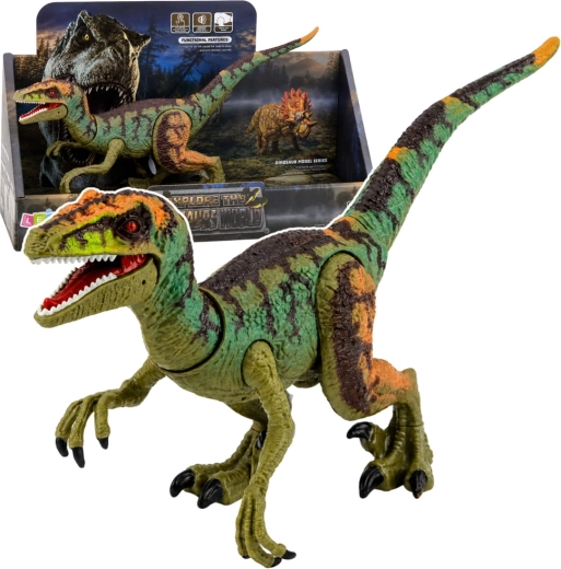 Realistična figurica dinosaura Velociraptora sa zvukovima i pokretnim udovima