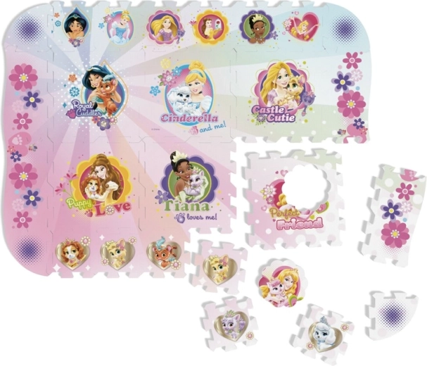 Pjenasta puzzle podloga Disney Princess 120 × 90 cm