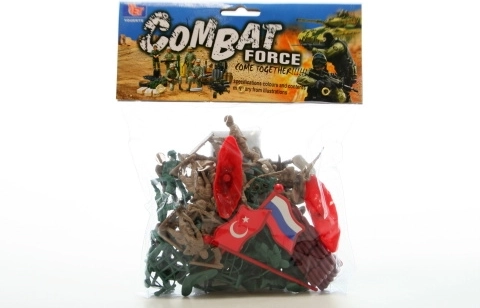 Plastični vojnici u vrećici s dodacima