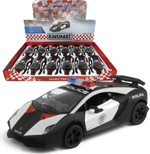 Metalni model automobila Lamborghini Sesto Elemento Police 1:38