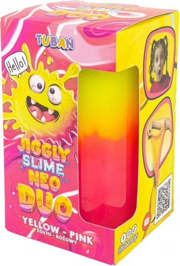 Tuban jiggly slime neo duo dvobojni 430 g žuto-ružičasti