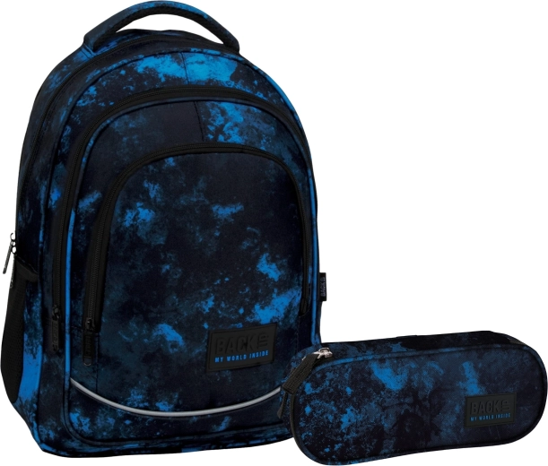 BackUP Ocean Deep school set 2in1 (backpack and pencil case)