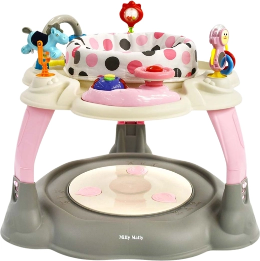 Milly Mally Twist activity center pastel dots
