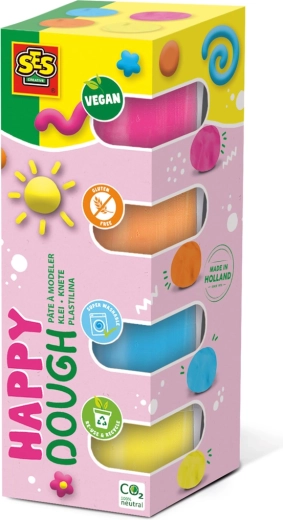 Plastelin SES Feel Good 4×90 g – neonske boje