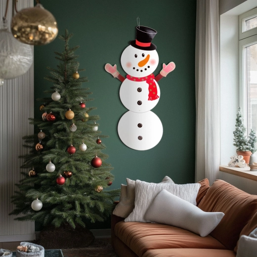 Christmas Paper Snowman Decoration 90 cm