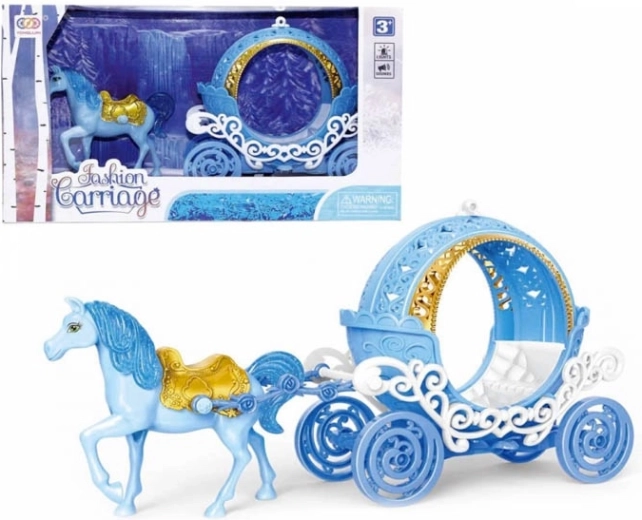 čarobna kočija s konjićem sa svjetlima i melodijom
