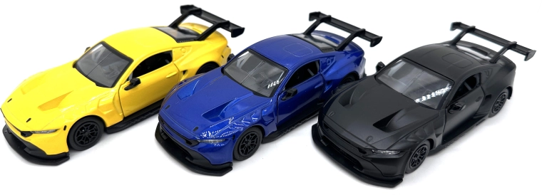 Metalni model automobila Ford Mustang GT3 (2024) sa svjetlima i zvukovima