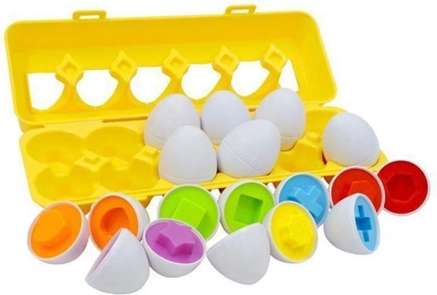 Jaja za razvrstavanje – set oblika i boja