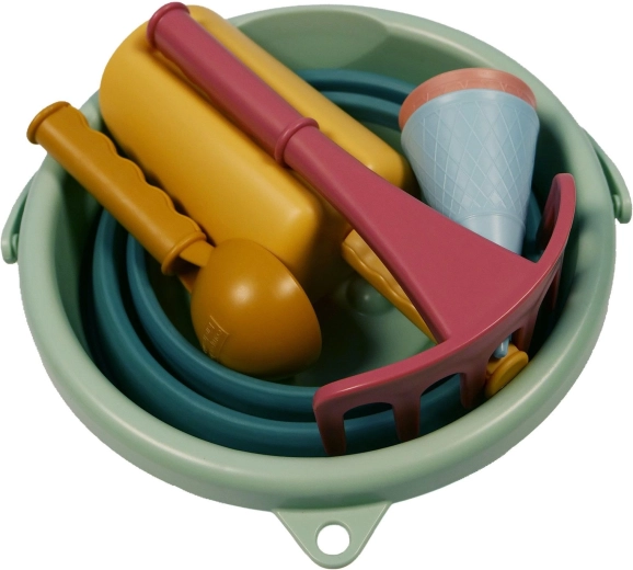 Schildkröt set igračaka za pijesak sa sklopivom kantom, zelena, 7 dijelova