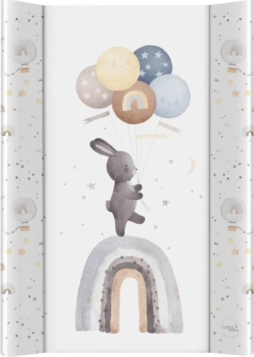 Ceba Baby podloga za previjanje s čvrstom pločom 50 × 70 cm Basic Rainbow Walk