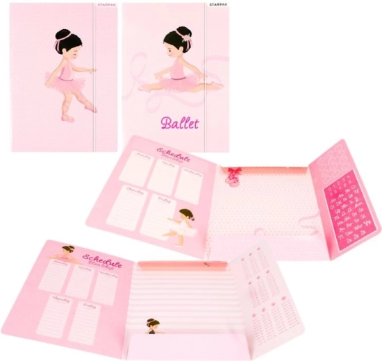 A4 notebook covers with elastic band, ballerina - 1 piece