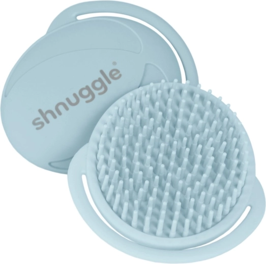 Shnuggle dječja silikonska četka blue