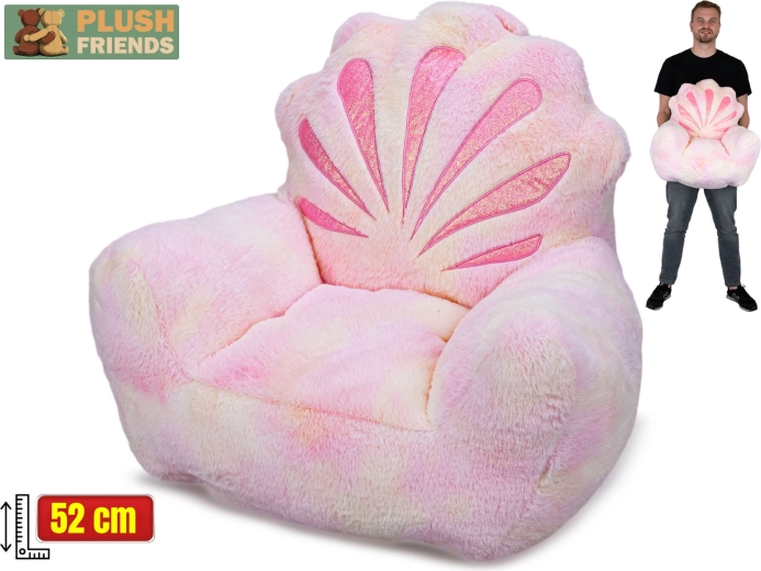 Plush Friends plišana foteljica u obliku školjke 52 cm