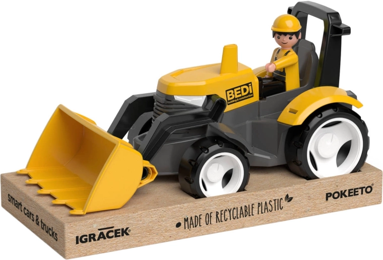 Efko Igraček MultiGO žuti traktor s ralicom i figuricom