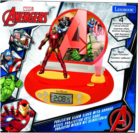 3D Avengers Iron Man Projector Alarm Clock