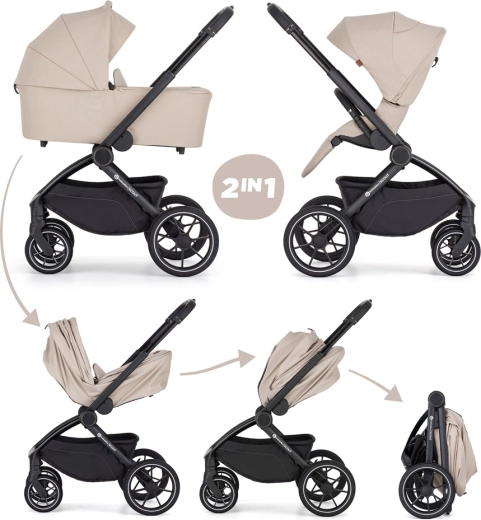 Petite&Mars kombinirana kolica Scout 2u1 soft mousse