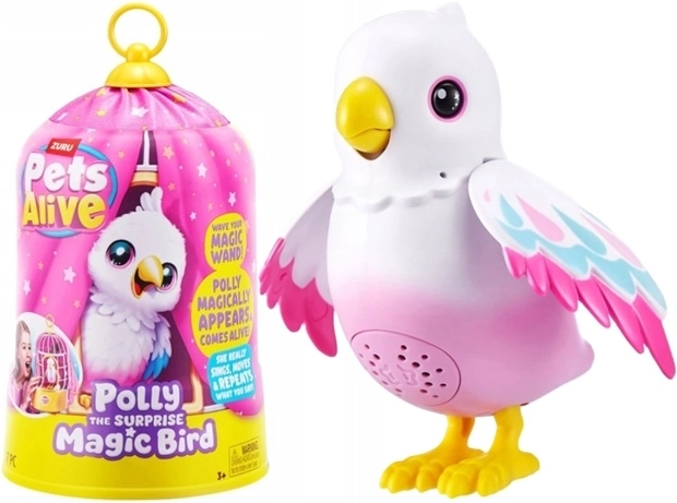 ZURU Pets Alive Polly čarobna ptičica s iznenađenjem