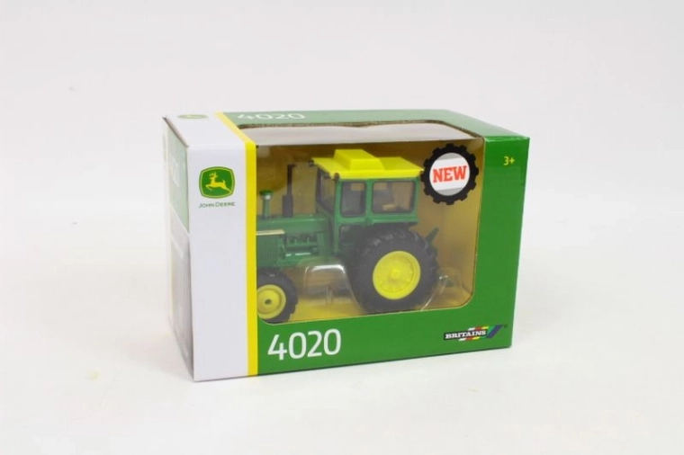 TOMY John Deere traktor 4020 s kabinom (1:32)
