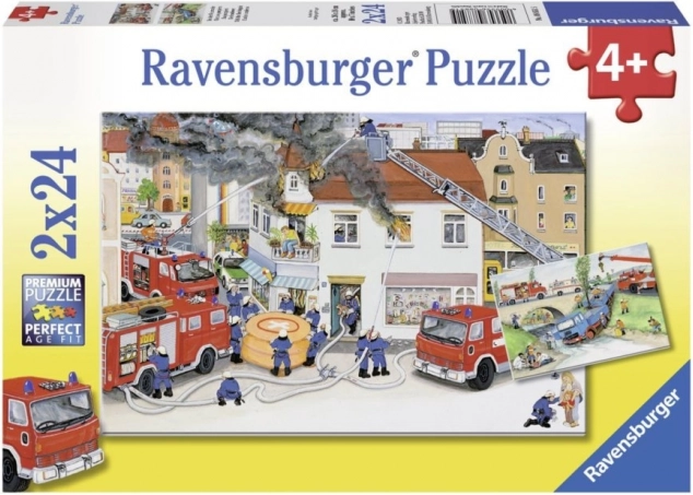 Ravensburger puzzle Vatrogasna postrojba 2x24 dijelova