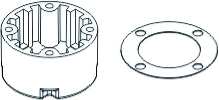 JAMARA X3 differential cover, front/rear
