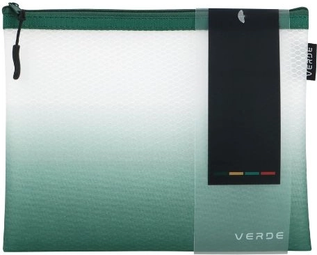 Mrežasta omotnica s patentnim zatvaračem Verde A5 zelena