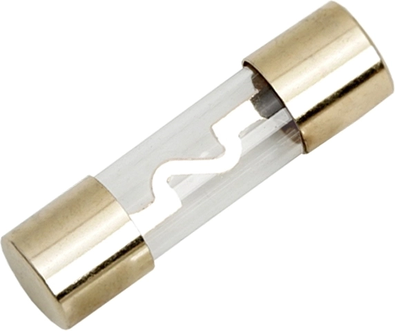 Gold-plated tubular fuse for car hi-fi, 80 A