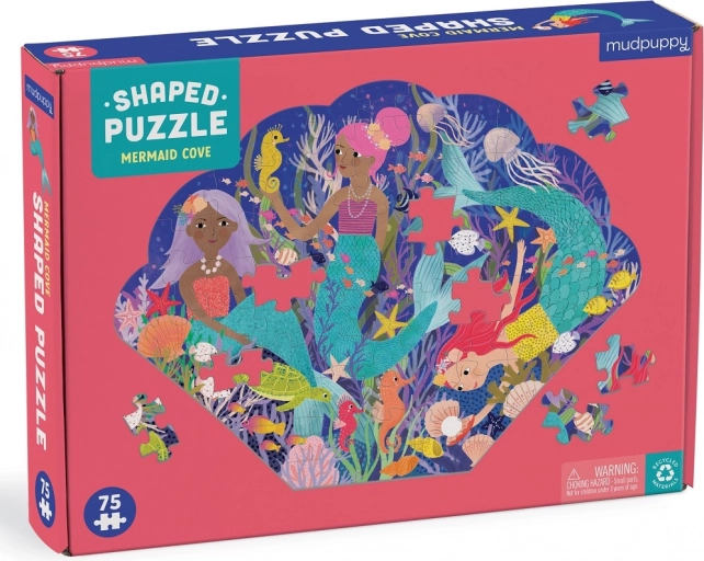 Puzzle u obliku školjke Zaljev morskih vila 75 dijelova