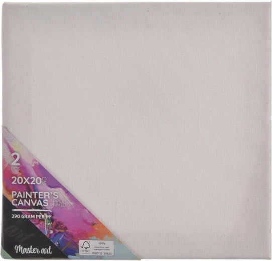 Slikarsko platno 20 × 20 cm, set 2 kom