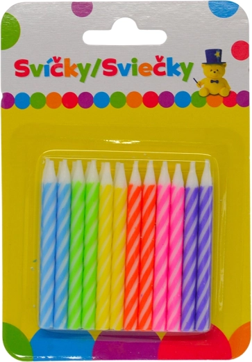 Šarene rođendanske svjećice 24 kom