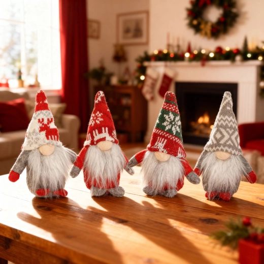 Christmas Scandinavian Gnome 15 cm, Various Designs - 1 Piece