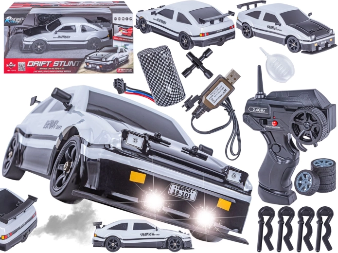 RC drift auto Toyota 4WD 1:16 s efektom pare i LED svjetlima