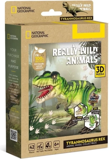 CubicFun 3D slagalica National Geographic Tyrannosaurus rex, 42 dijela