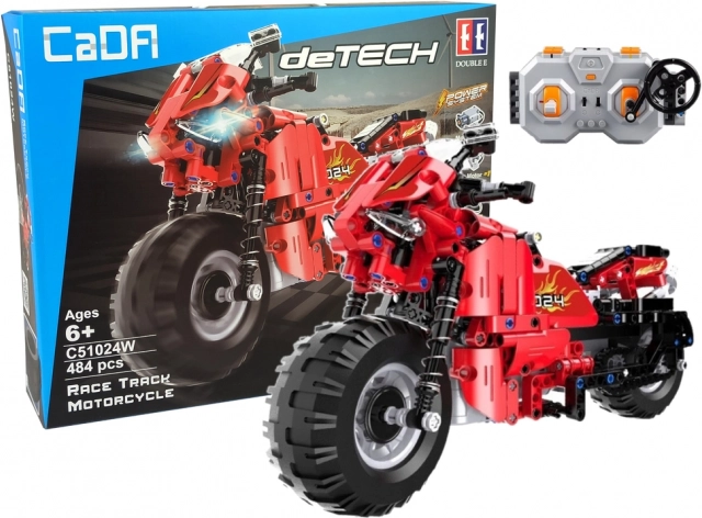 Konstrukcijski set CADA RC motocikl 2,4 GHz, 484 dijela