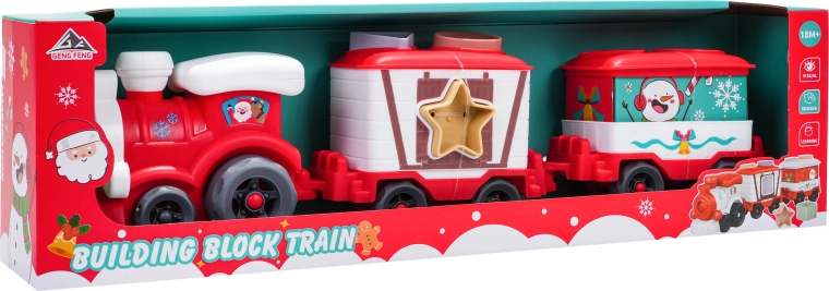 Christmas Train with Carriages and Shapes for Children