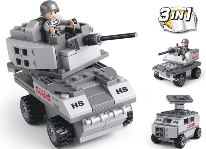 Sluban Army 9into1 M38-B0537B Oklopno vozilo 3u1