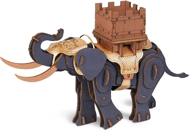 RoboTime 3D Wooden Puzzle - Battle Elephant
