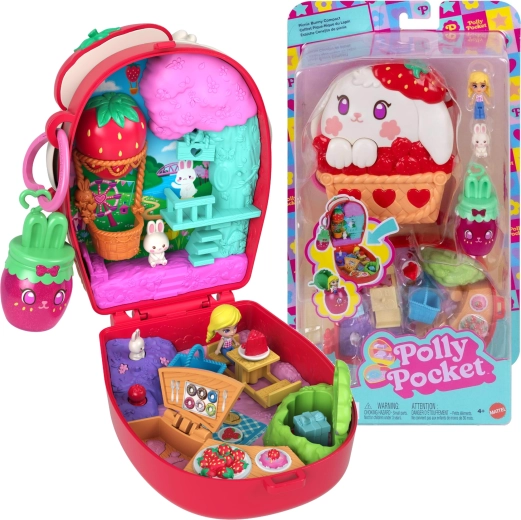 Polly Pocket kompaktni set zečji piknik s figuricama i dodacima