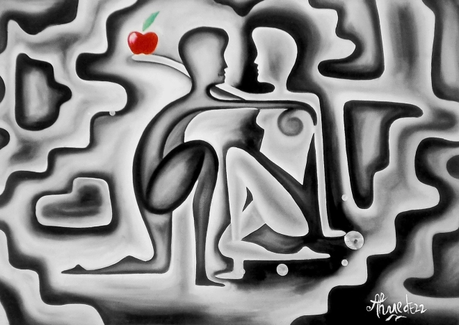 Enjoy puzzle Adam i Eva 1000 dijelova