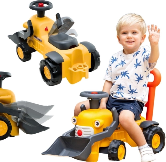 Guralica traktor KOMATSU s prednjom kašikom i trubom