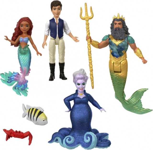 Set od 6 lutkica Mala sirena s prijateljima