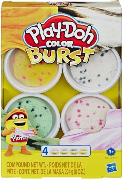 Pakiranje plastelina Play-Doh Color Burst Sladoled