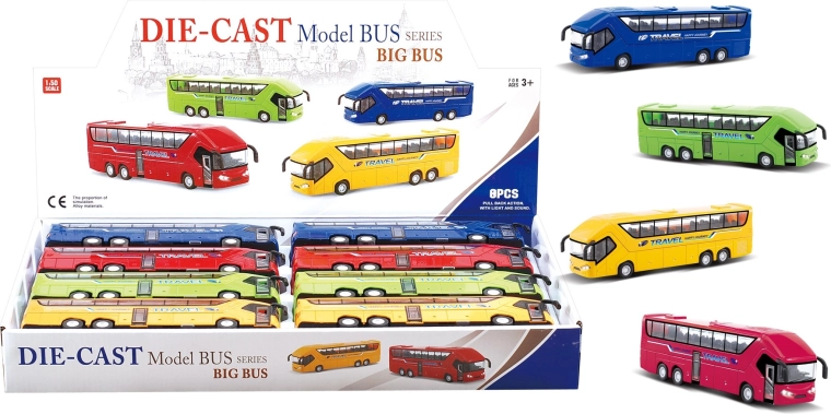 Autobus u mjerilu 1:50 – set 4 vrste