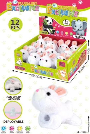 Plišani narukvica s zečićem 11 × 7,5 cm