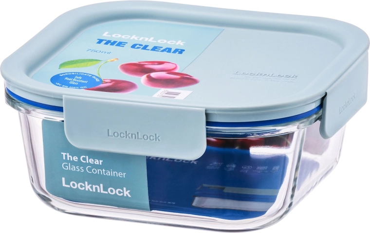 Posuda za hranu od borosilikatnog stakla 750 ml mint