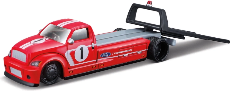 Maisto Flatbed 2018 Ford GT Heritage Edition crveni 1:64
