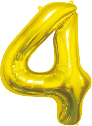 Folio balon broj 4 zlatni 85 cm